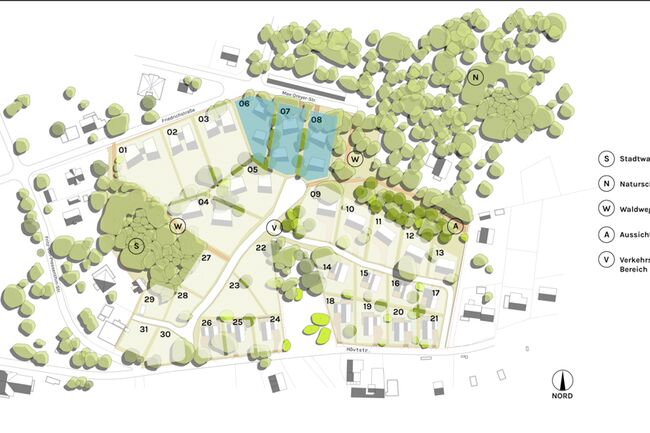 Lageplan Baufelder