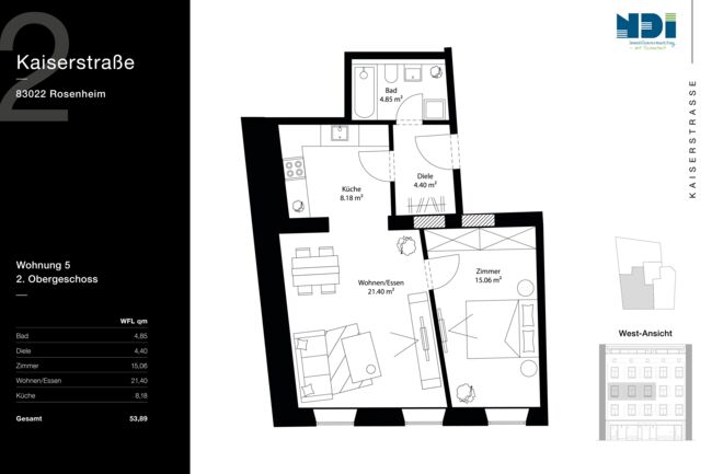 Grundriss Wohnung 5