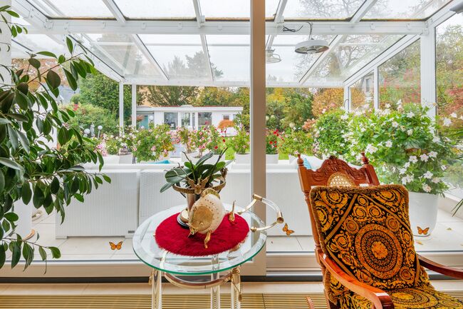 Wohnzimmer Blick nach draußen