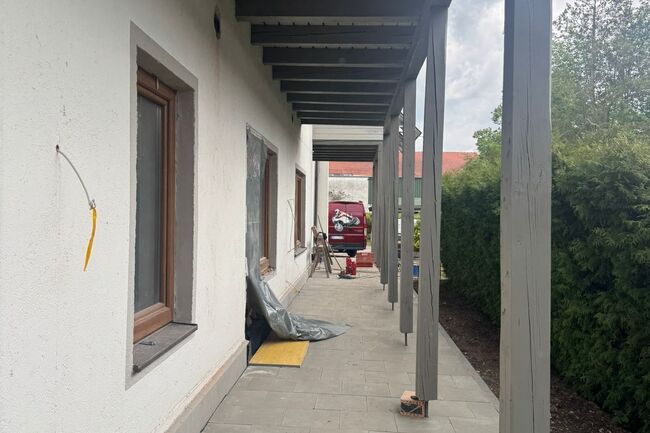 Überdachte Terrasse
