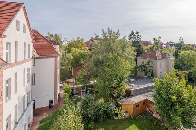 Blick aus dem Balkon